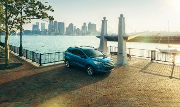 2017 Ford Escape Titanium Shown in Lightning Blue 